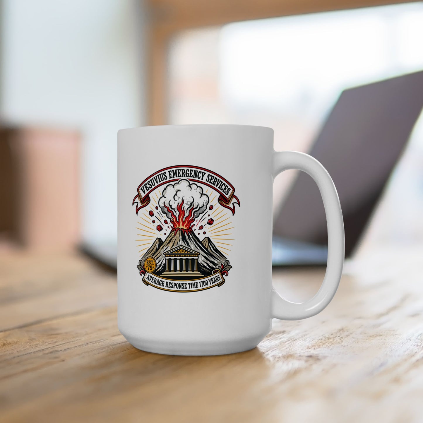 Vesuvius Emergency Services Est 79 Ceramic Mug, (11oz, 15oz)