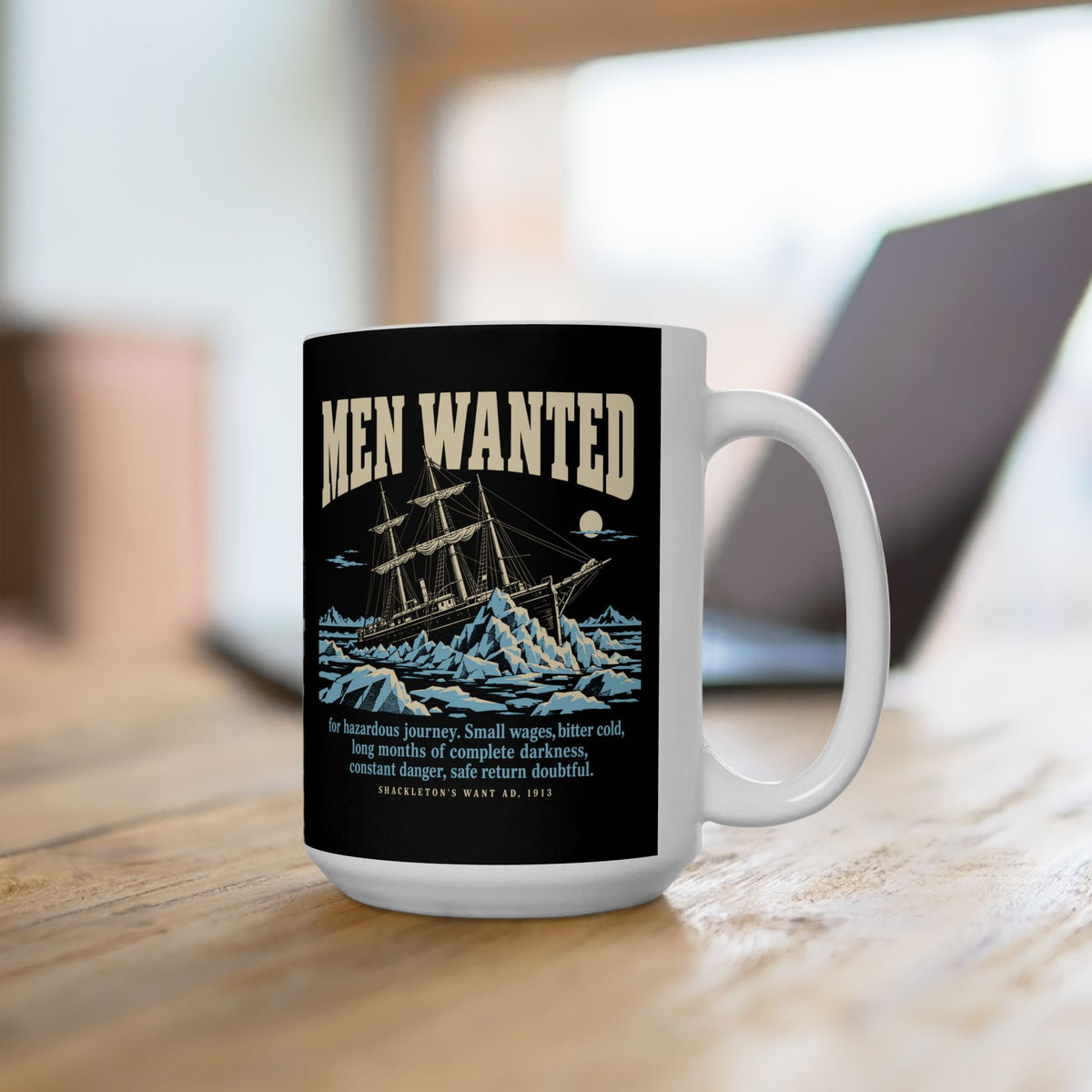 Men Wanted Shackleton Ad Ceramic Mug, (11oz, 15oz)