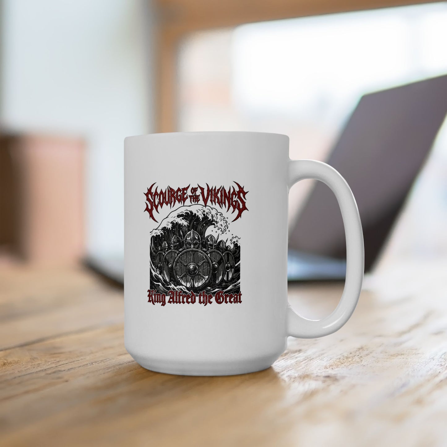 King Alfred Scourge of the Vikings Ceramic Mug, (11oz, 15oz)