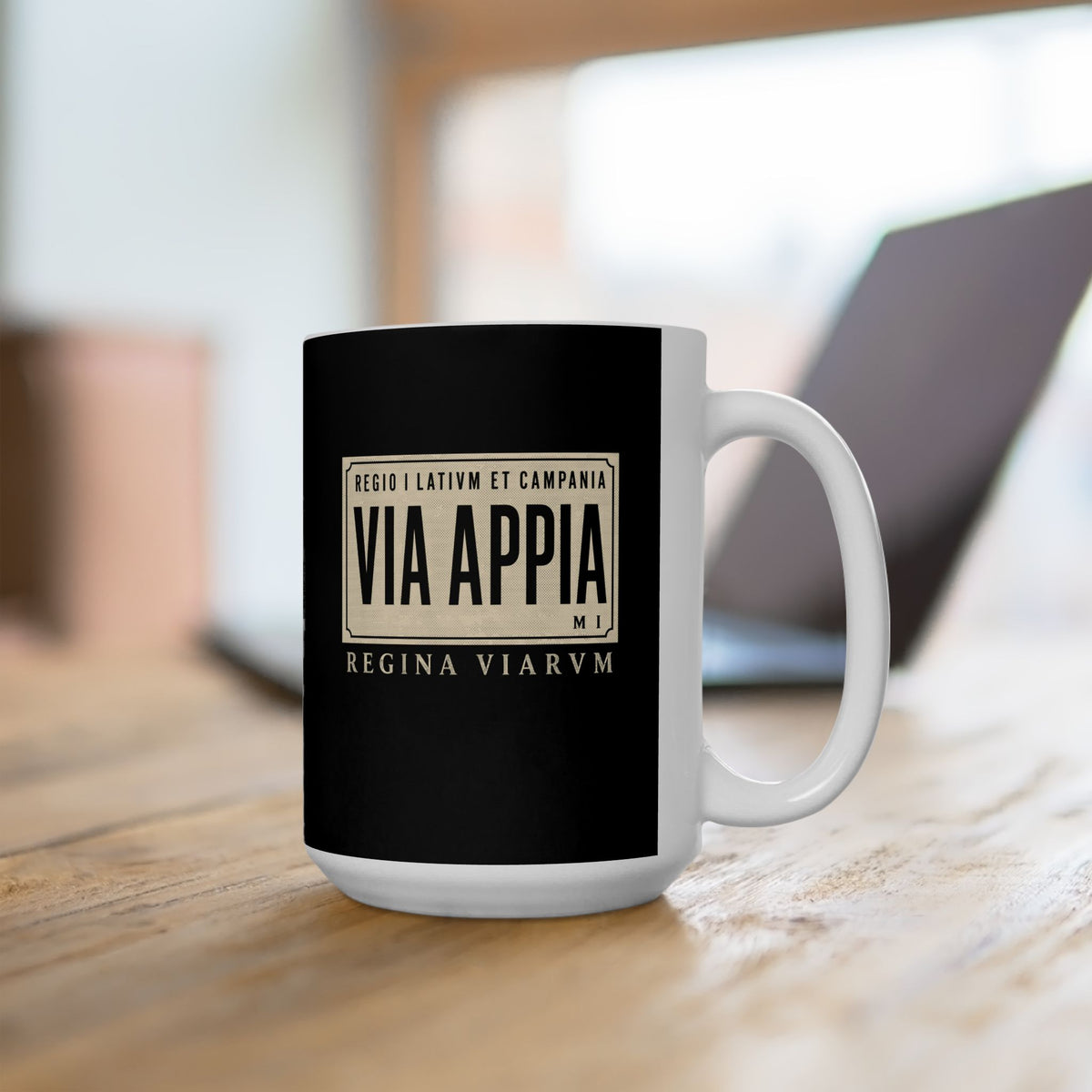 Via Appia Queen of the Roads Ceramic Mug, (11oz, 15oz)