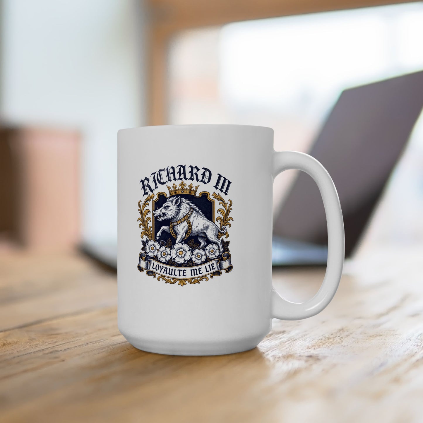 Richard III Boar Insignia Ceramic Mug, (11oz, 15oz)