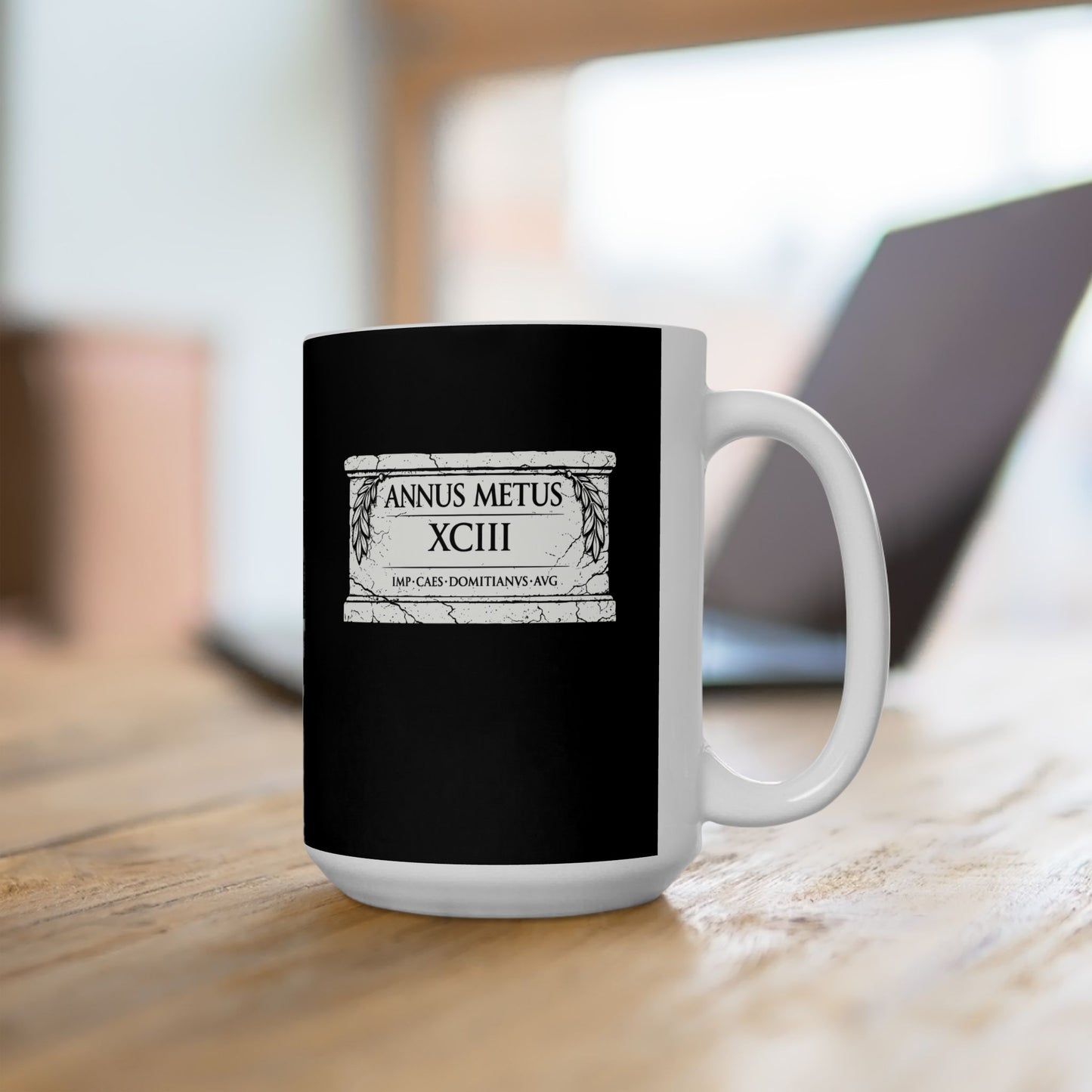 Emperor Domitian Year of Fear in Latin Ceramic Mug, (11oz, 15oz)
