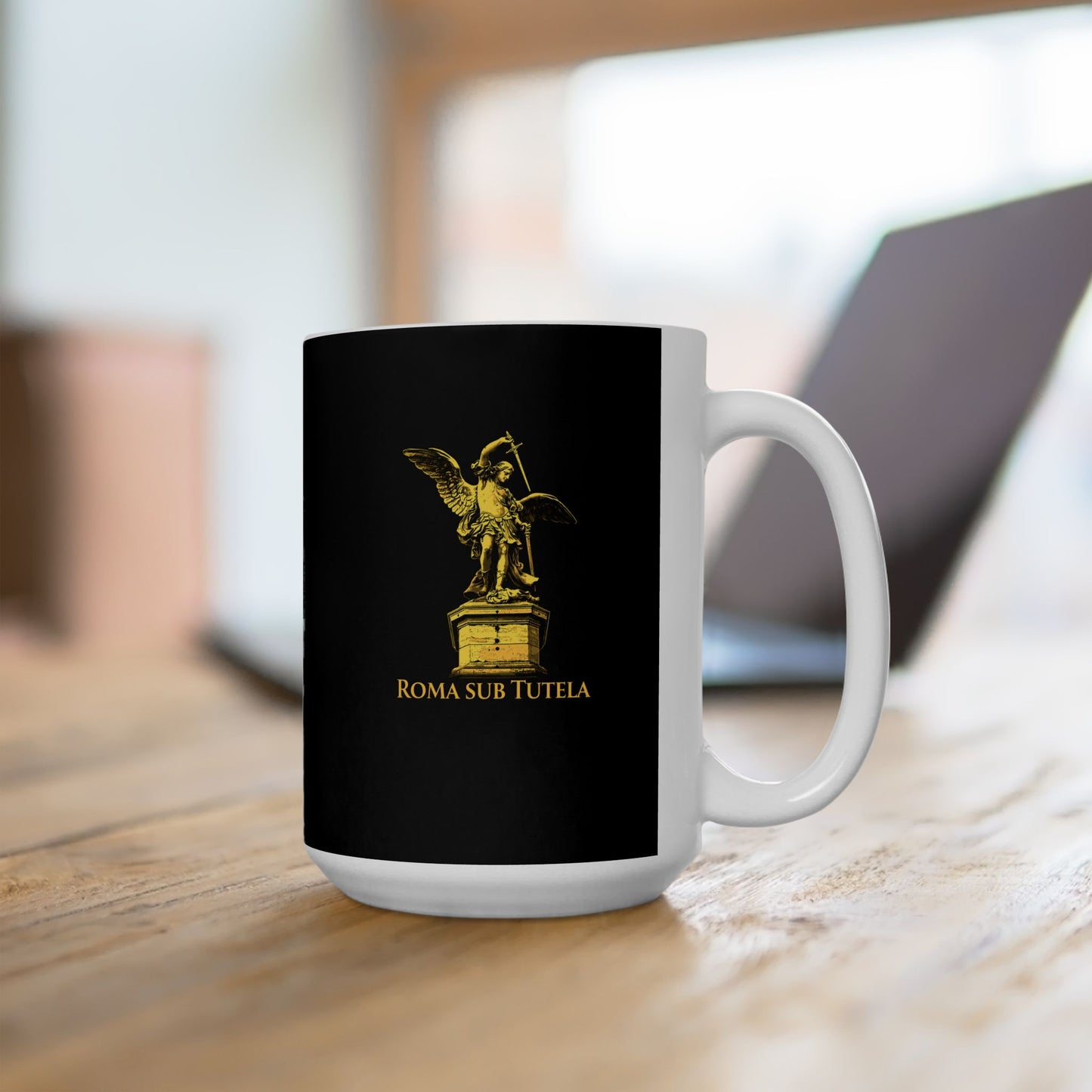 Archangel Michael Roma Sub Tutela Ceramic Mug, (11oz, 15oz)
