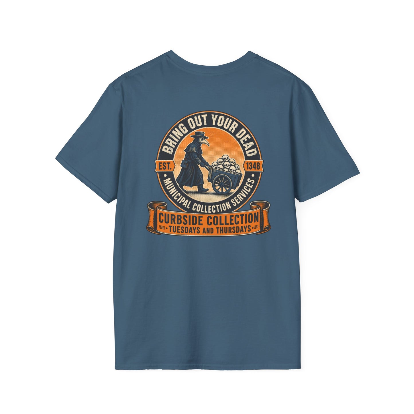 Bring Out Your Dead Plague Doctor Back Print T-Shirt