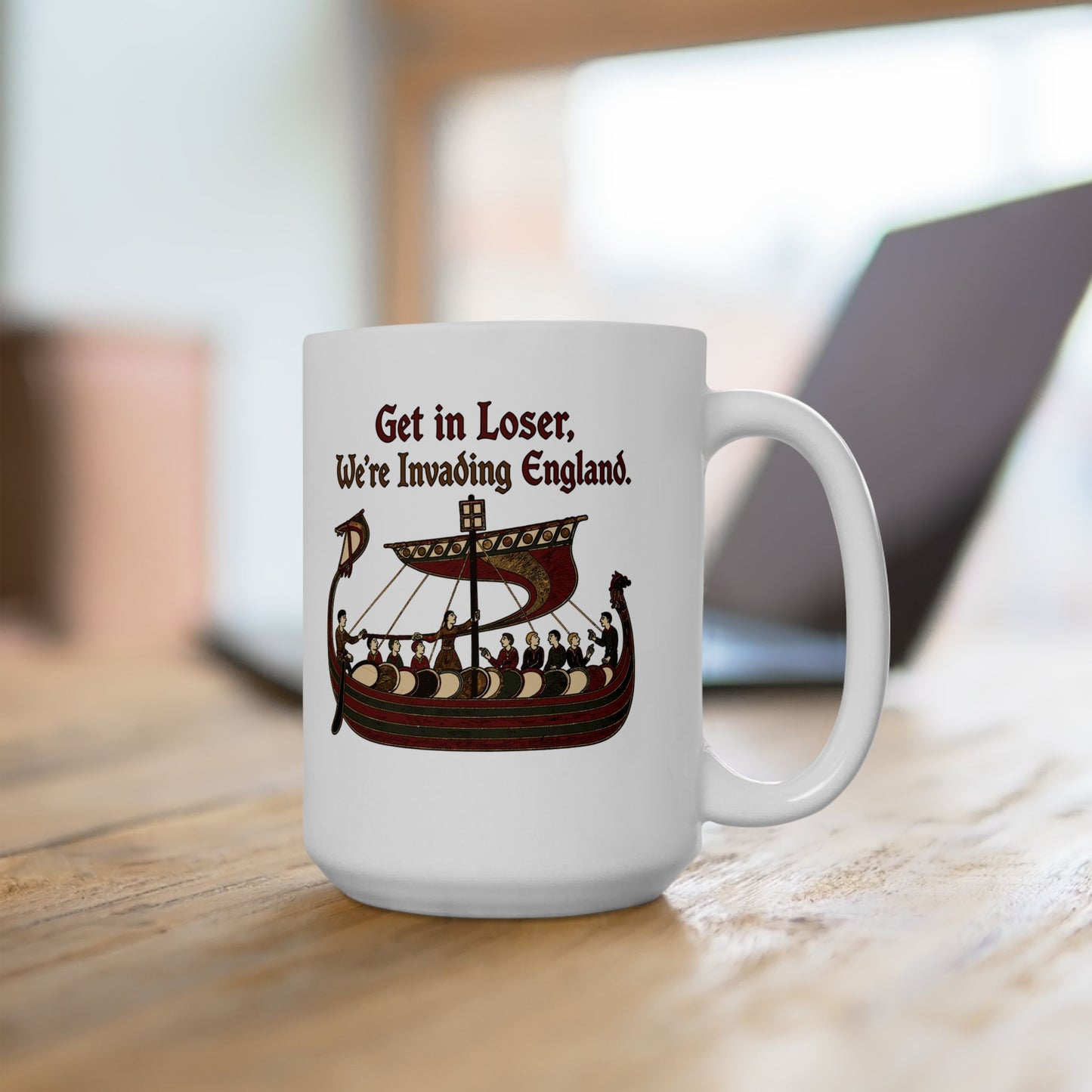Get in Loser Norman Conquest Tapestry Ceramic Mug, (11oz, 15oz)