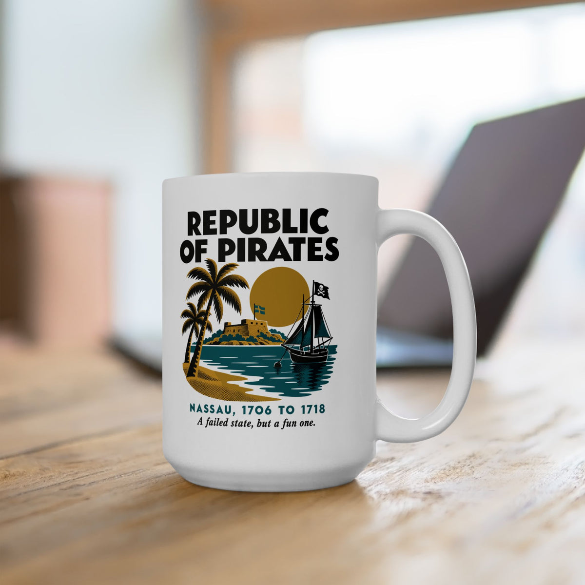 Republic of Pirates Nassau Ceramic Mug, (11oz, 15oz)