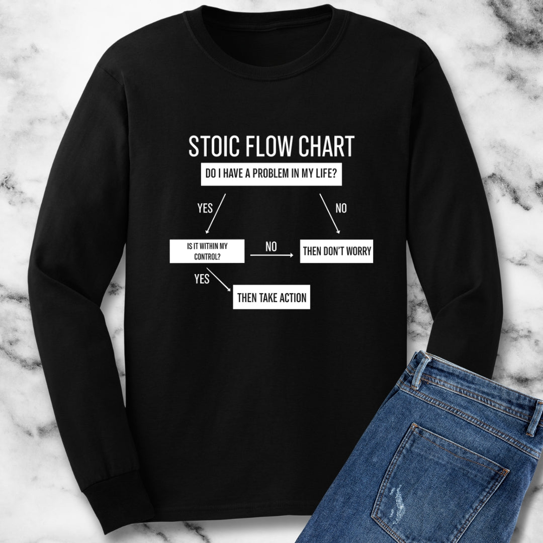 Stoic Flow Chart Unisex Long Sleeve Tee