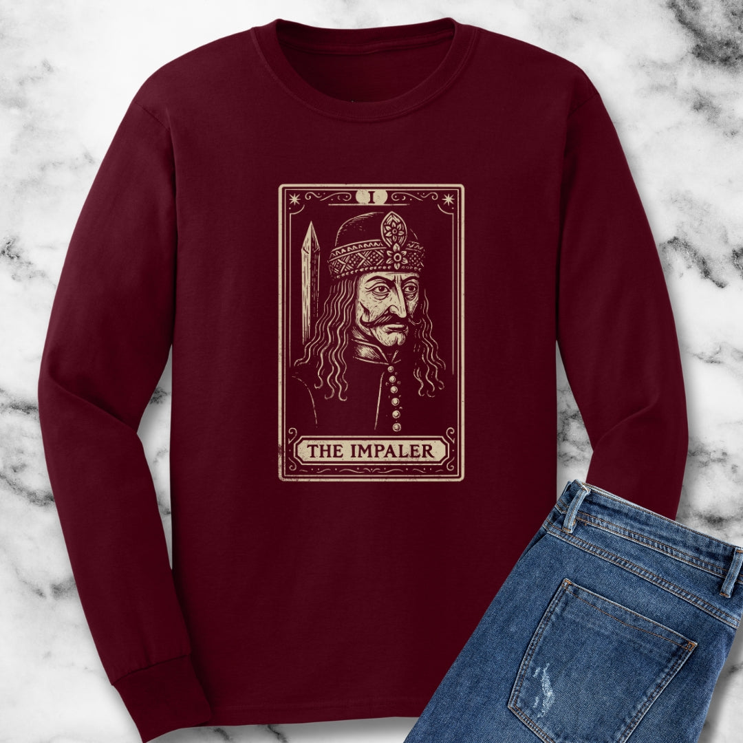 Vlad Tepes the Impaler Tarot Card Unisex Long Sleeve Tee