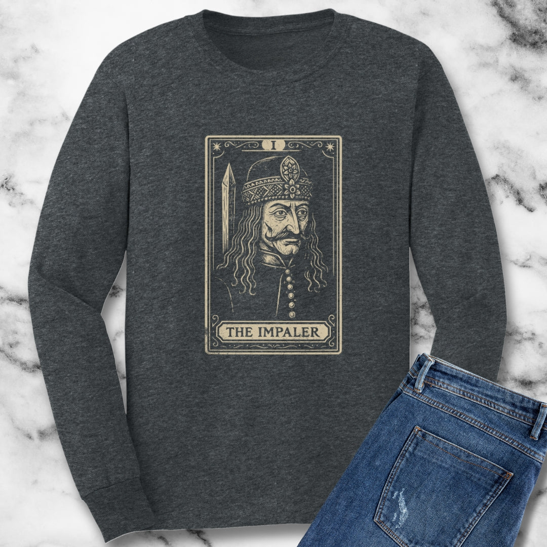 Vlad Tepes the Impaler Tarot Card Unisex Long Sleeve Tee