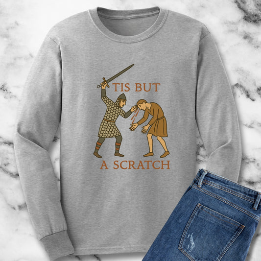 Tis But a Scratch Bayeux Tapestry Knights Unisex Long Sleeve Tee