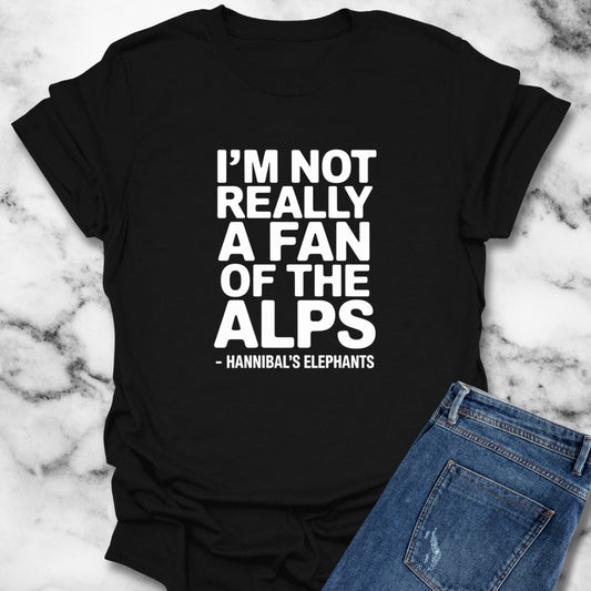 Hannibal's Elephants Not a Fan of the Alps Unisex T-Shirt