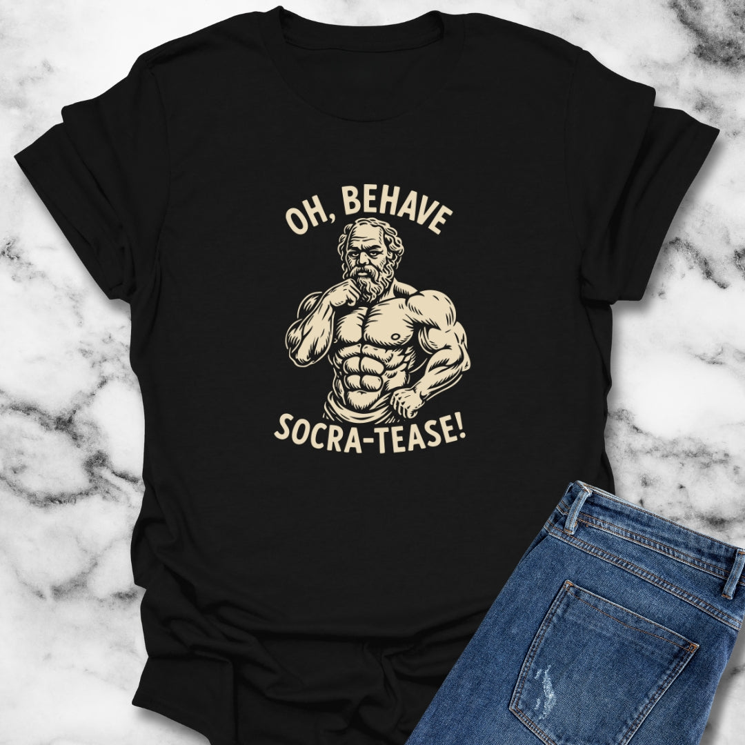 Oh Behave Socra Tease Unisex Lightweight T-Shirt