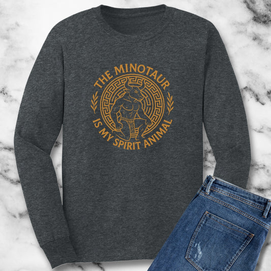 Minotaur Is My Spirit Animal Unisex Long Sleeve Tee