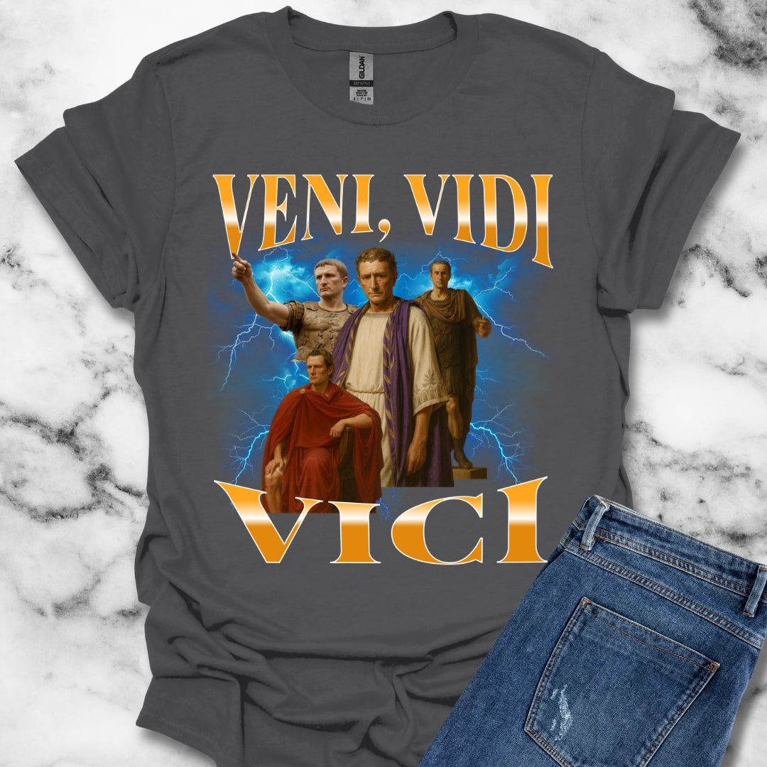 Veni Vidi Vici Julius Caesar Bootleg Rap Style Unisex Lightweight T-Shirt
