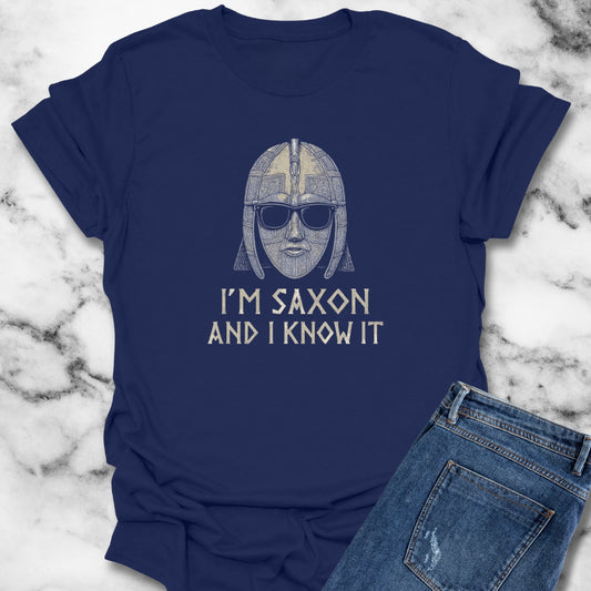 I'm Saxon and I Know It Sutton Hoo Helmet Unisex Lightweight T-Shirt