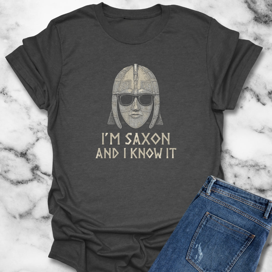 I'm Saxon and I Know It Sutton Hoo Helmet Unisex Lightweight T-Shirt