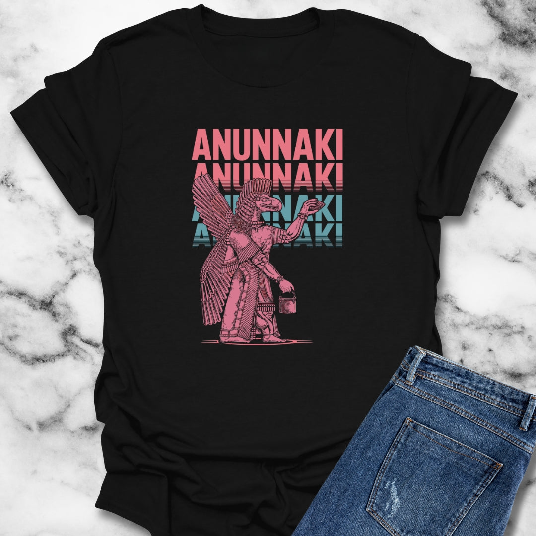 Anunnaki Vaporwave Sumerian God Unisex Lightweight T-Shirt