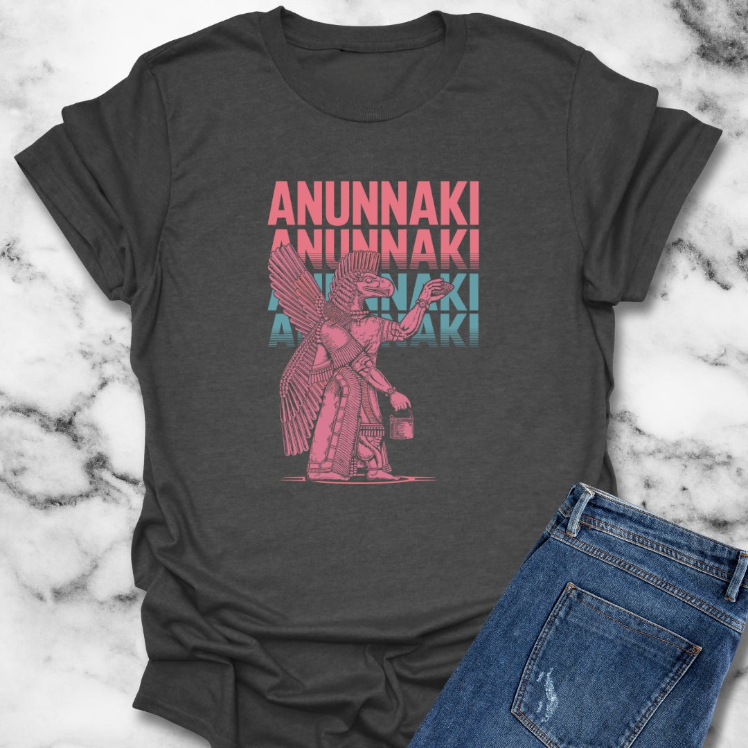 Anunnaki Vaporwave Sumerian God Unisex Lightweight T-Shirt