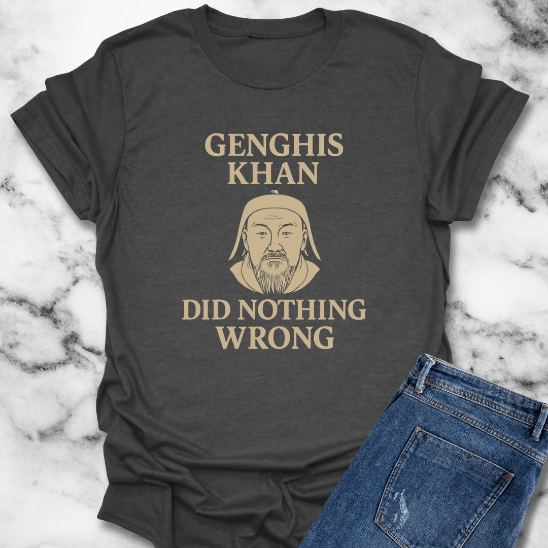 Genghis Khan Did Nothing Wrong Unisex Lightweight T-Shirt