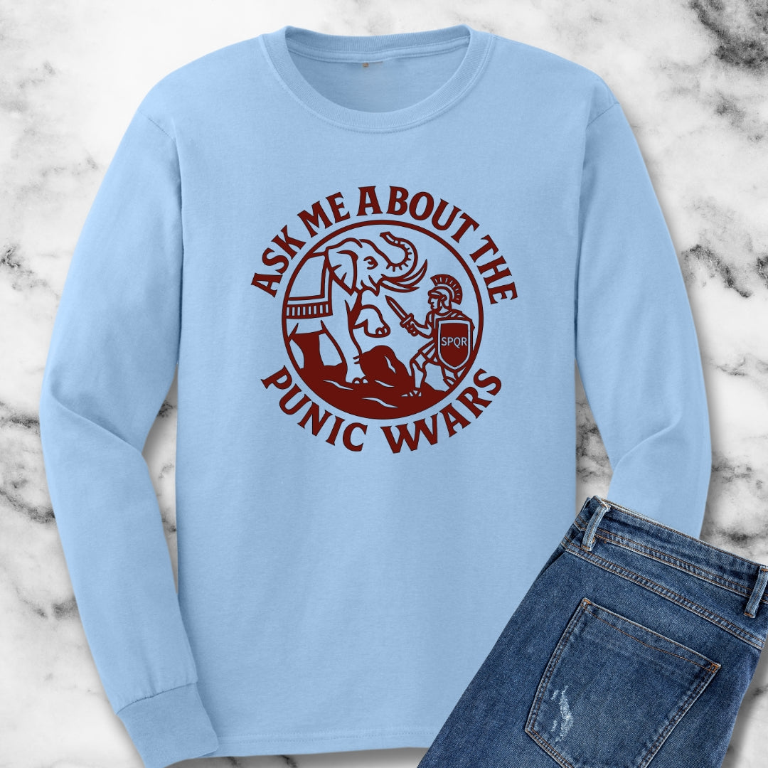 Ask Me About the Punic Wars Unisex Long Sleeve Tee