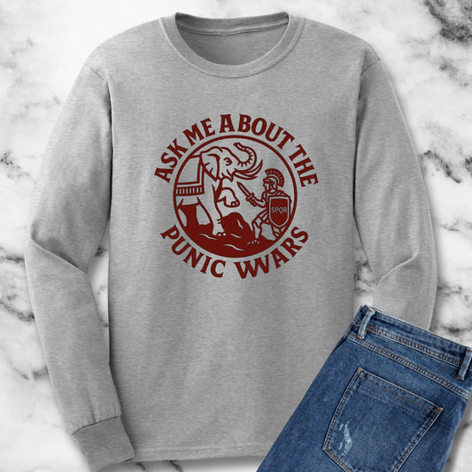 Ask Me About the Punic Wars Unisex Long Sleeve Tee