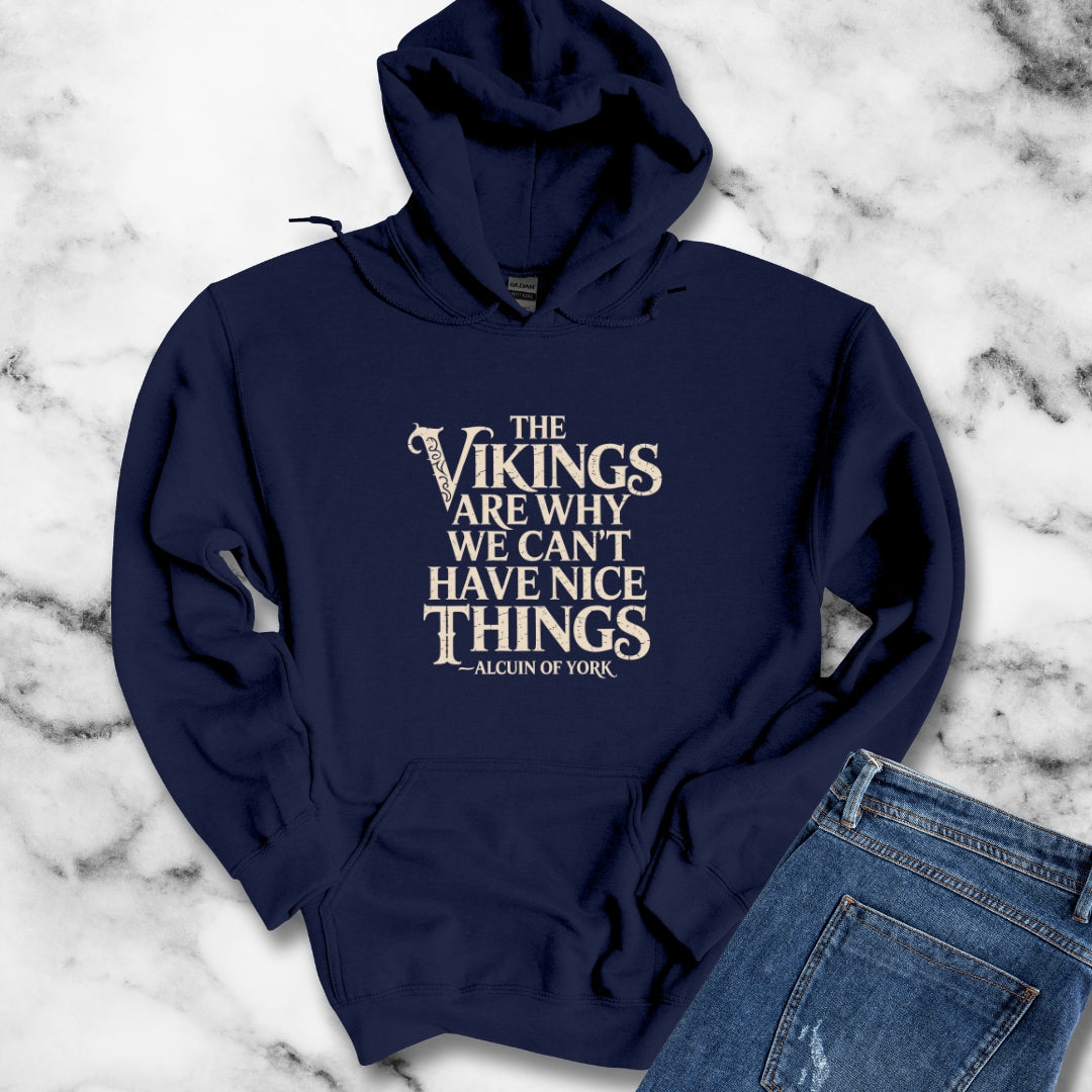 Vikings WHy We Can't Have Nice Things Unisex Heavy Blend™ Hooded Sweatshirt