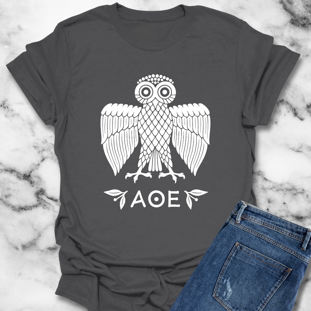 Ancient Athenian Owl Greece Unisex Lightweight T-Shirt