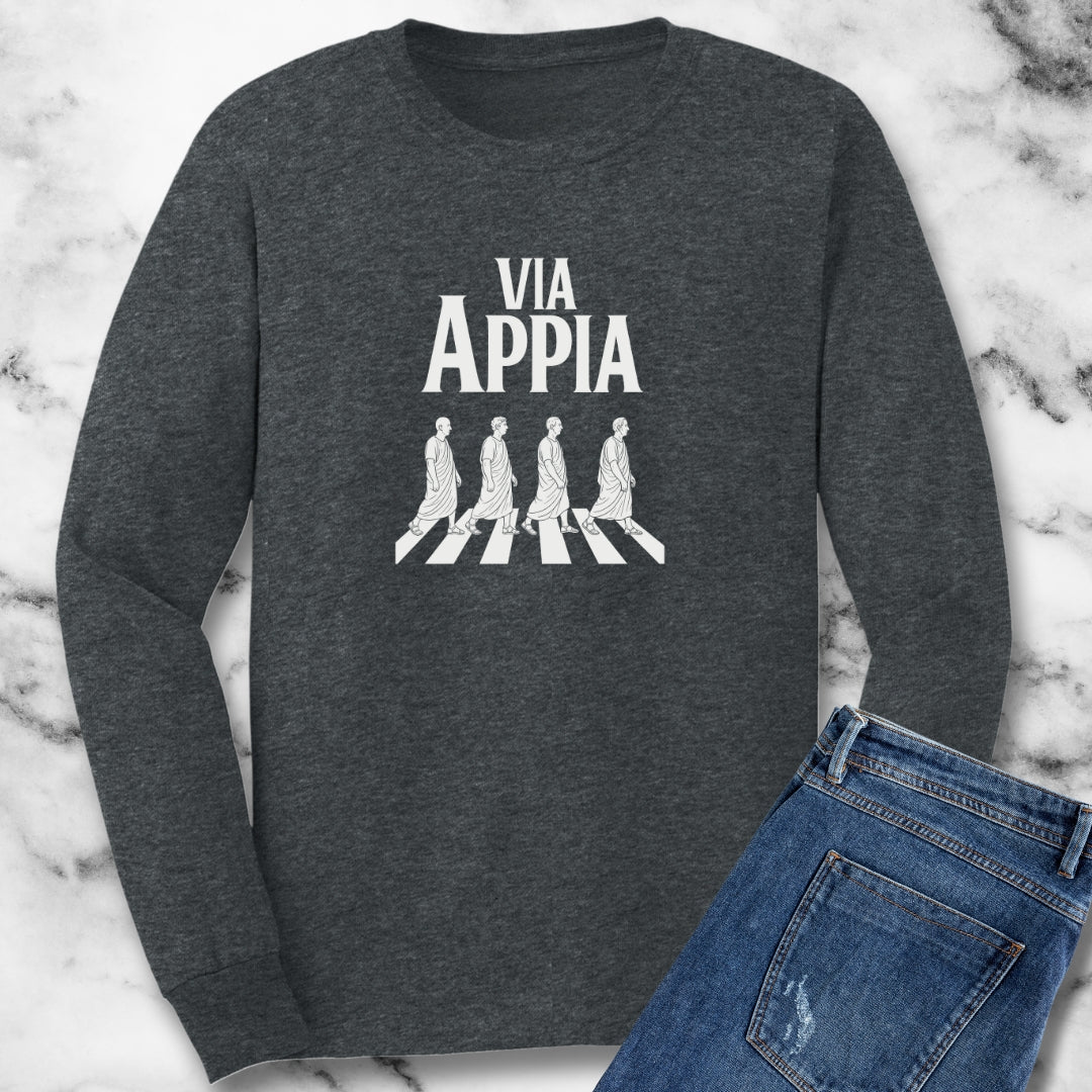 Ancient Roman Via Appia Unisex Long Sleeve Tee