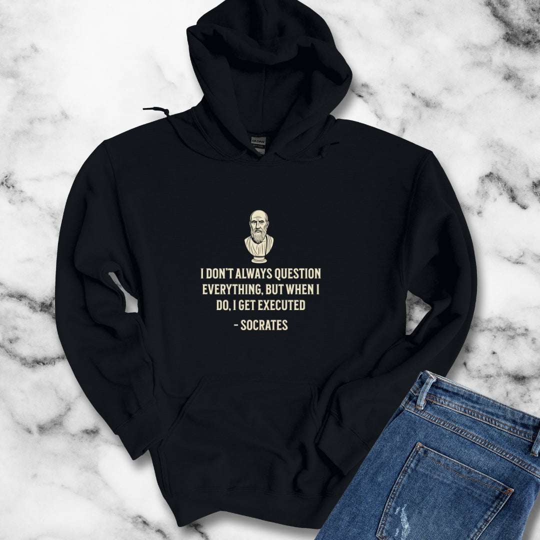 Socrates Question Everything Unisex Heavy Blend™ Hooded Sweatshirt