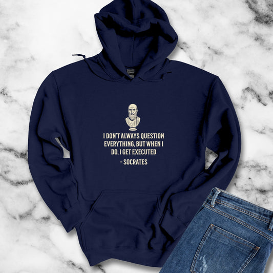 Socrates Question Everything Unisex Heavy Blendâ„¢ Hooded Sweatshirt