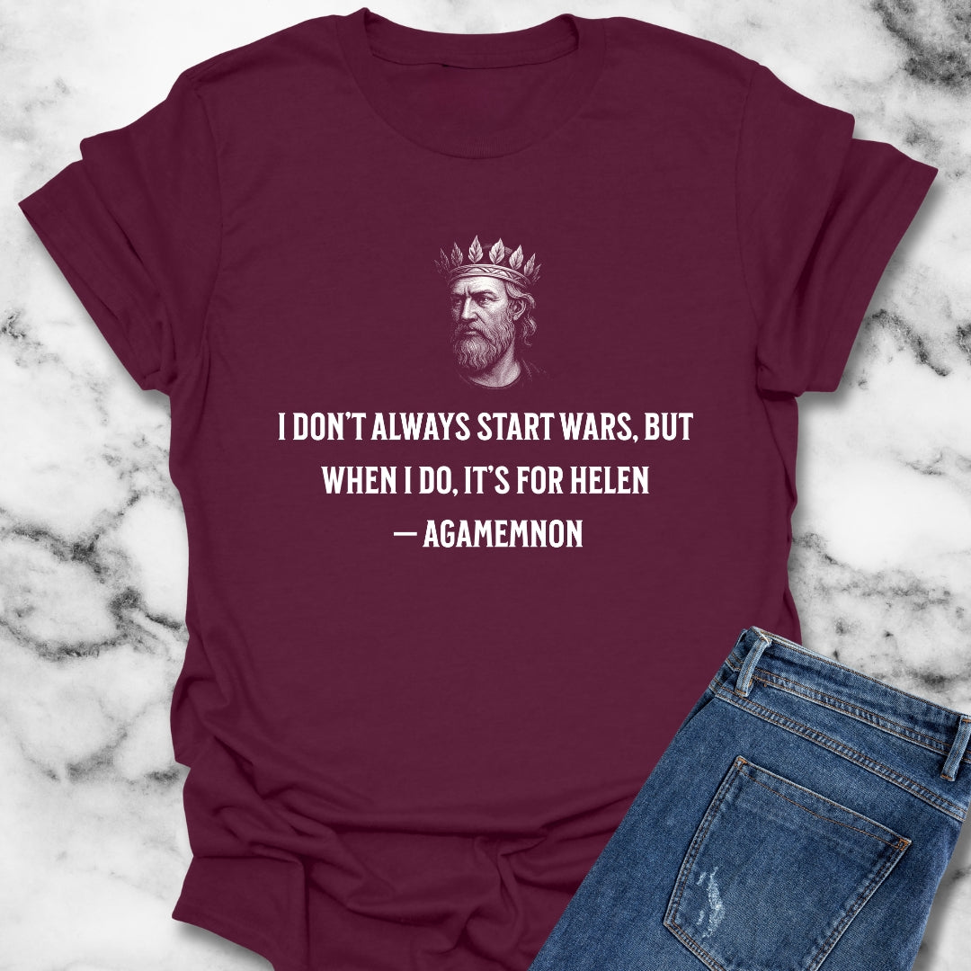 Agamemnon Trojan War Helen of Troy Unisex Lightweight T-Shirt