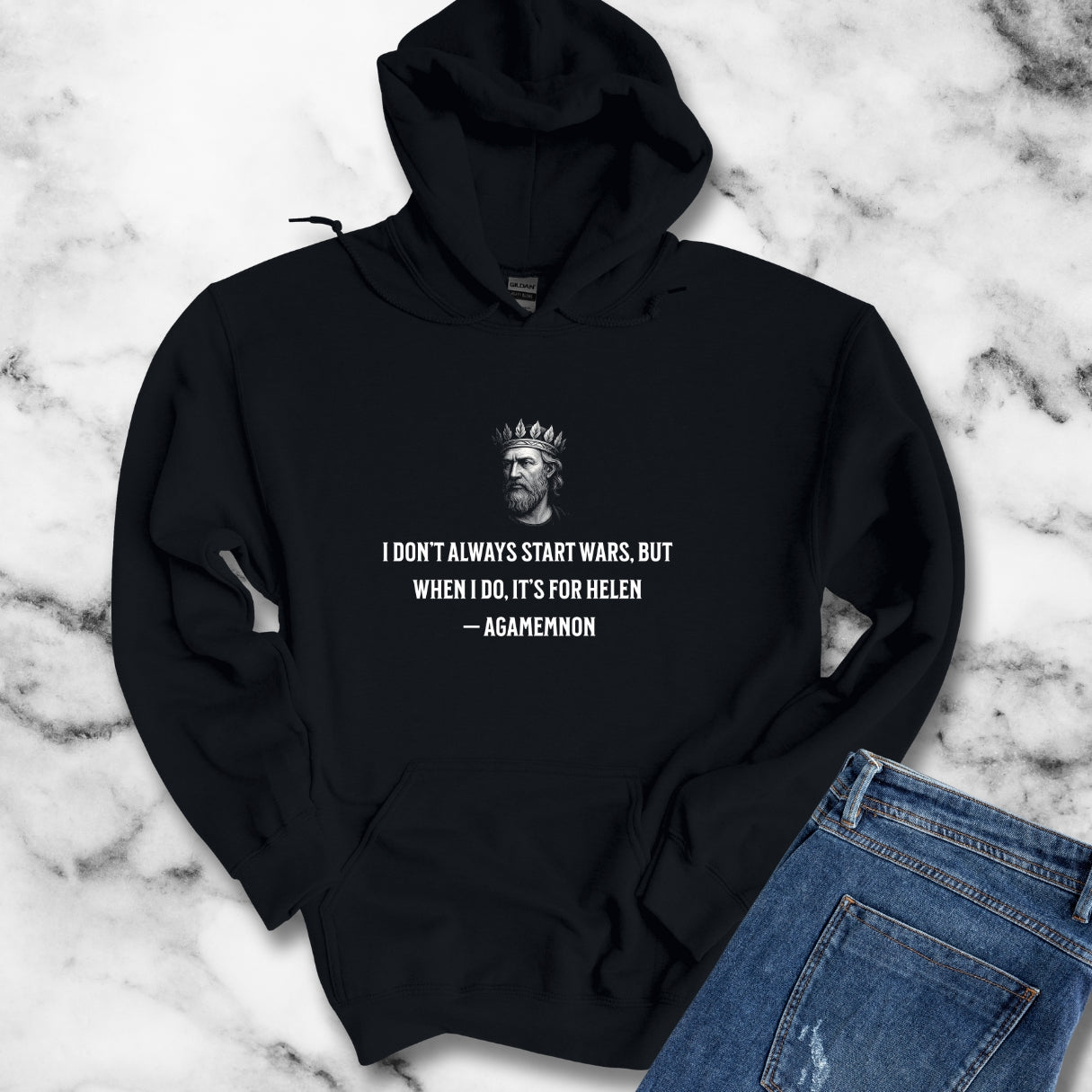 Agamemnon Trojan War Helen of Troy Unisex Heavy Blend™ Hooded Sweatshirt
