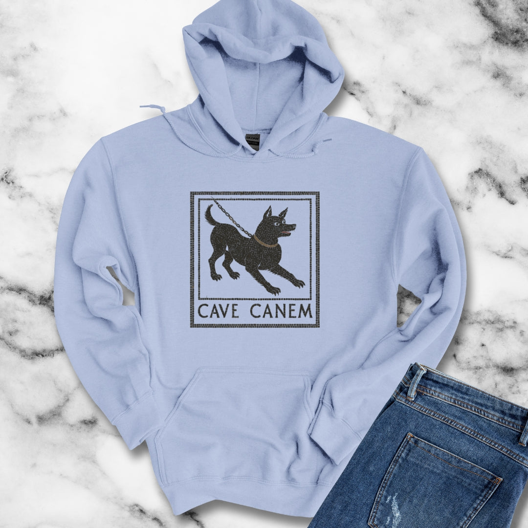 Cave Canum Pompeii Beware of Dog Mosaic Unisex Heavy Blend™ Hooded Sweatshirt