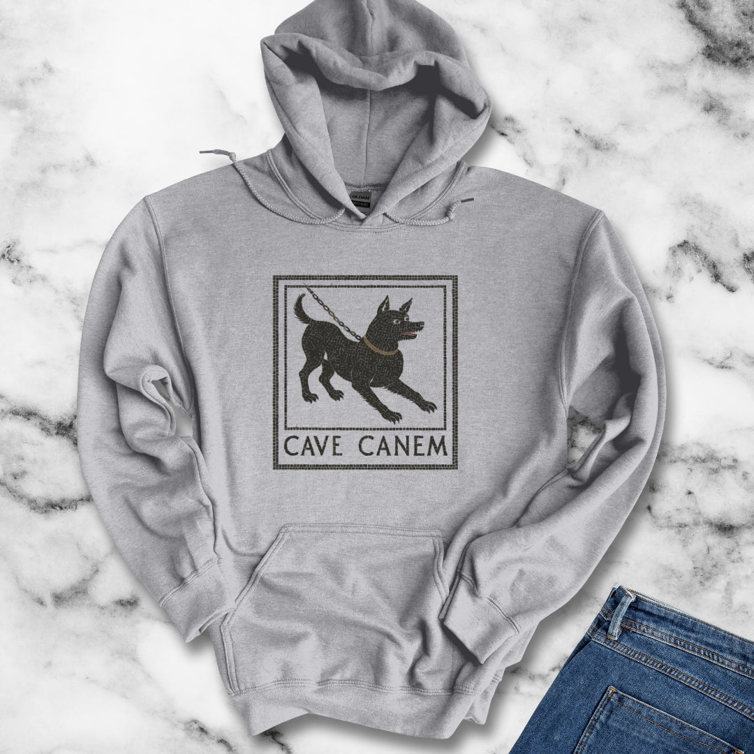 Cave Canum Pompeii Beware of Dog Mosaic Unisex Heavy Blend™ Hooded Sweatshirt