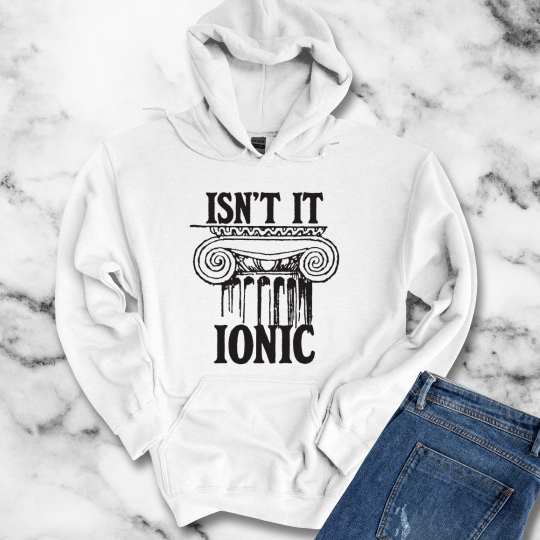 Isn't it Ionic Ancient Greek Column Unisex Heavy Blend™ Hooded Sweatshirt