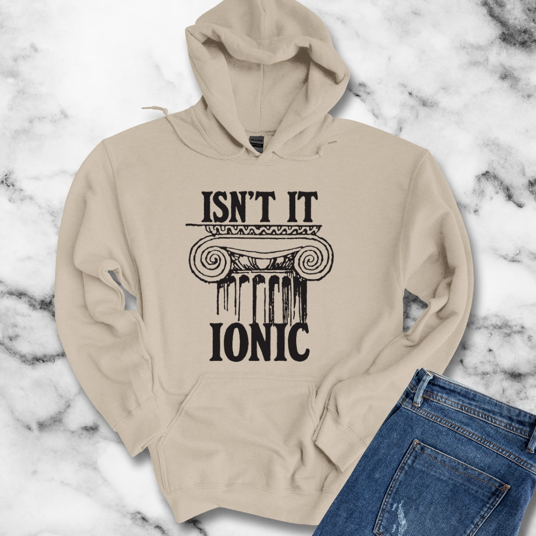 Isn't it Ionic Ancient Greek Column Unisex Heavy Blend™ Hooded Sweatshirt