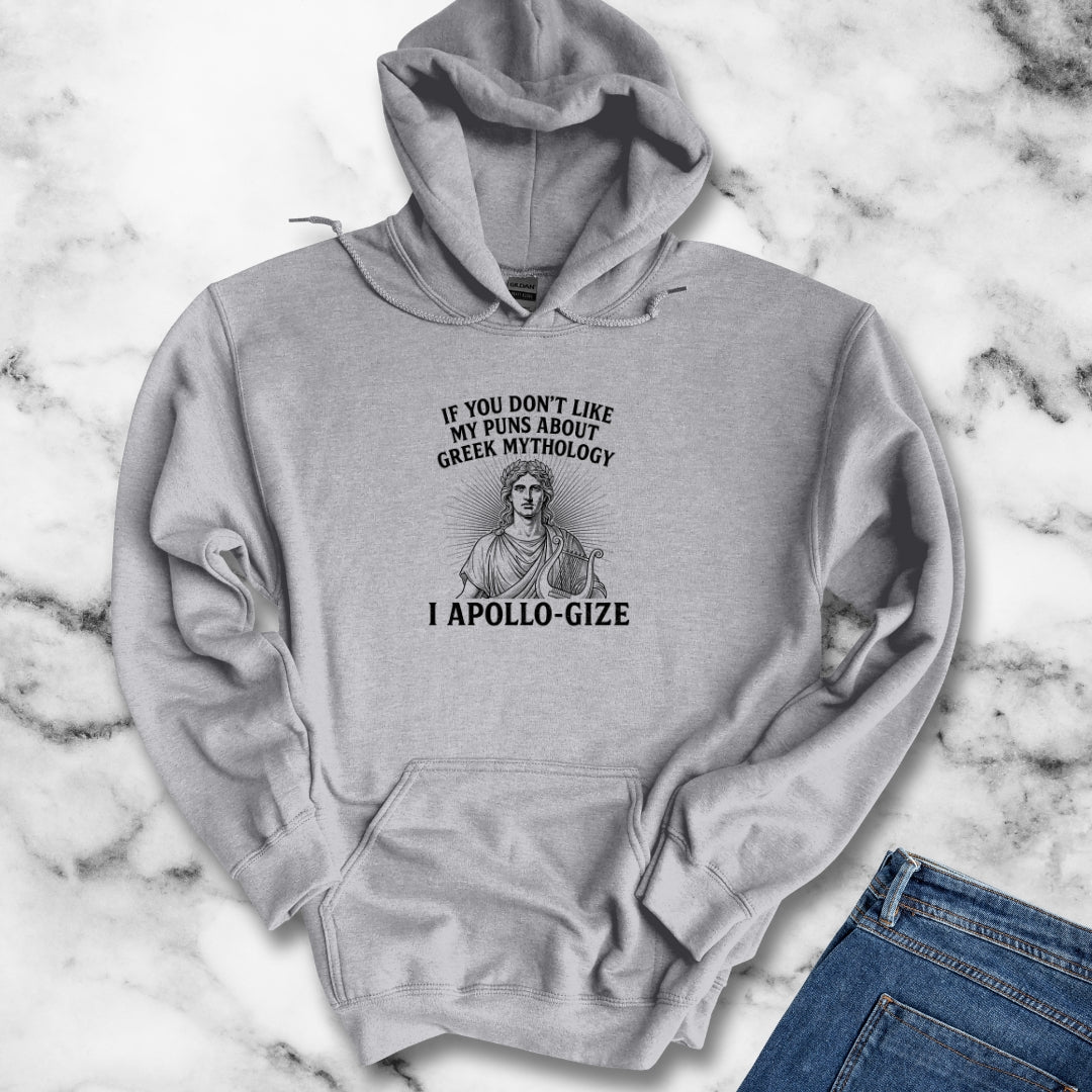 I Apollo Gize for Greek Puns Unisex Heavy Blend™ Hooded Sweatshirt