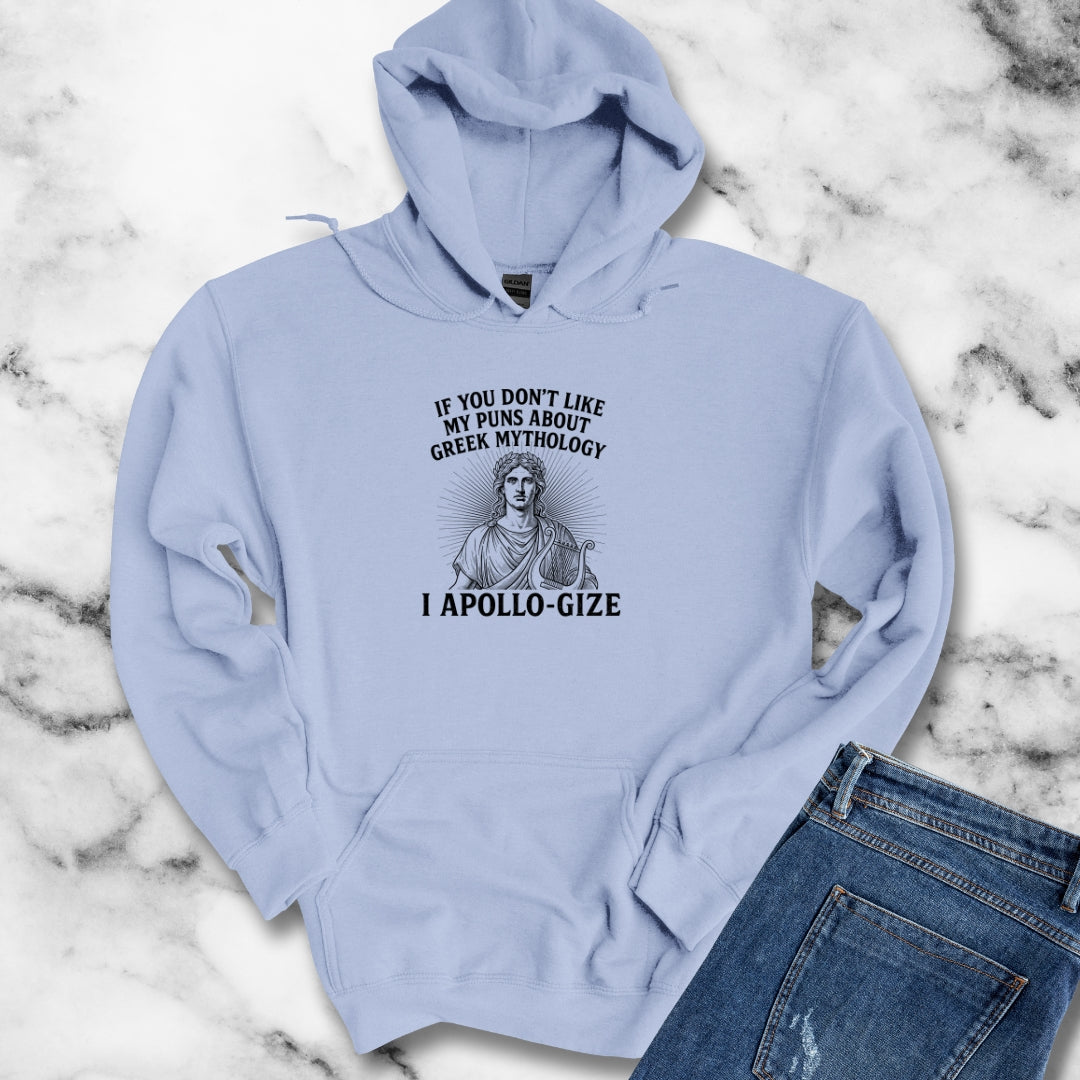 I Apollo Gize for Greek Puns Unisex Heavy Blend™ Hooded Sweatshirt