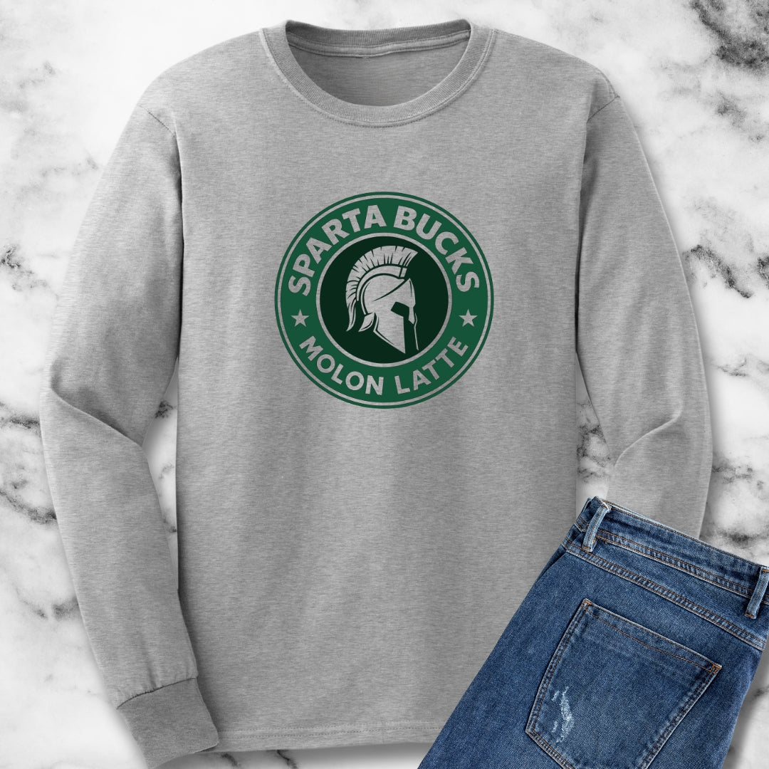 Sparta Bucks Molon Latte Unisex Long Sleeve Tee