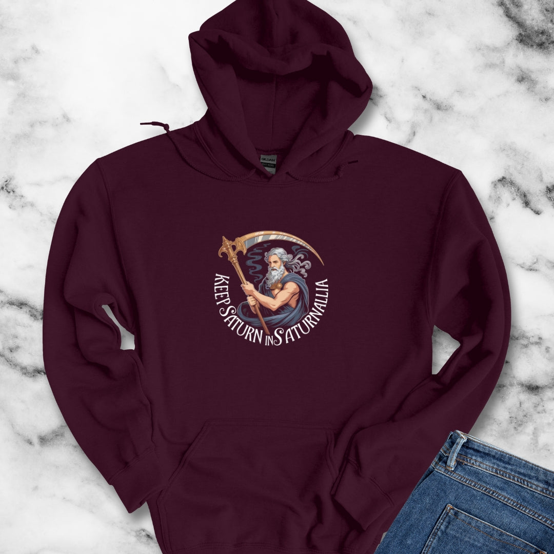 Keep Saturn in Saturnalia Unisex Heavy Blend™ Hooded Sweatshirt
