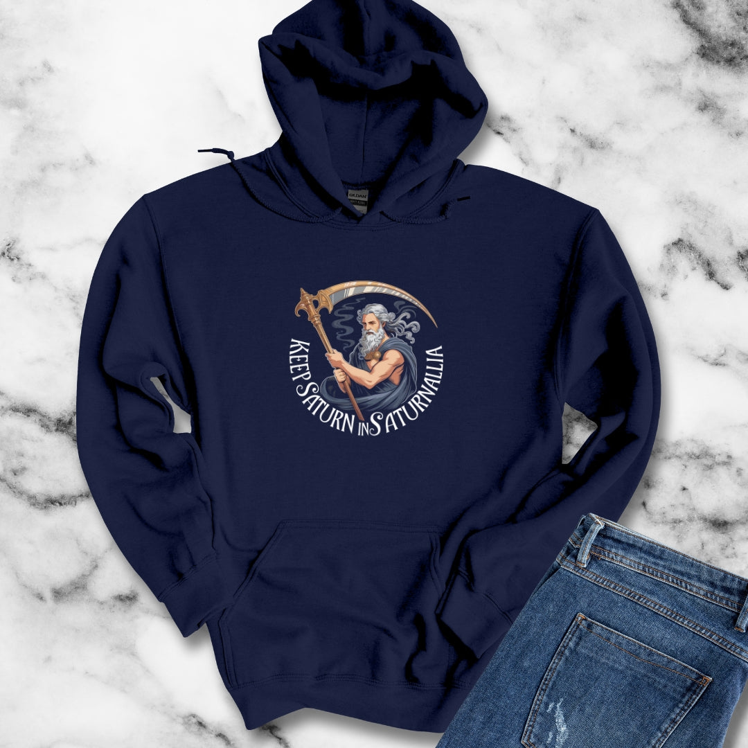 Keep Saturn in Saturnalia Unisex Heavy Blend™ Hooded Sweatshirt