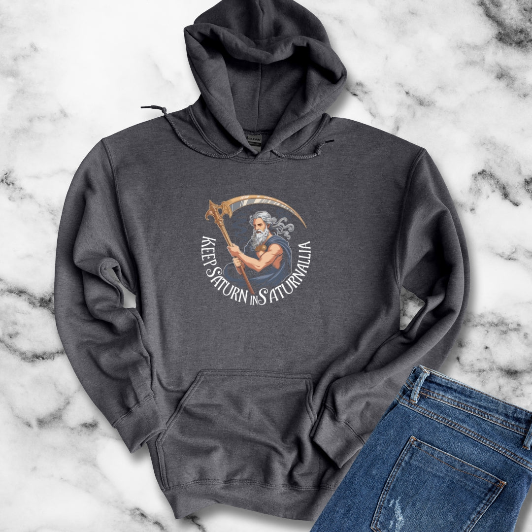 Keep Saturn in Saturnalia Unisex Heavy Blend™ Hooded Sweatshirt