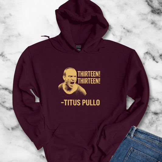 Pullo Rome Quote Thirteen Unisex Heavy Blendâ„¢ Hooded Sweatshirt