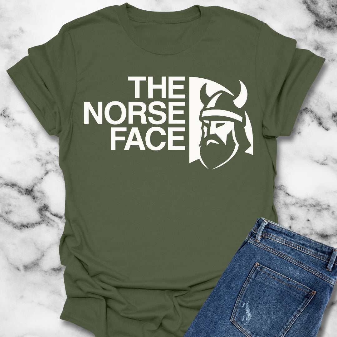 Norse Face Viking Unisex Lightweight T-Shirt
