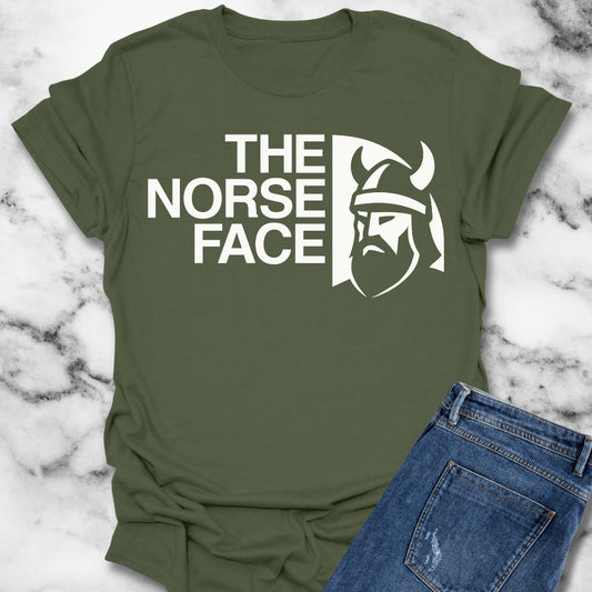 Norse Face Viking Unisex Lightweight T-Shirt