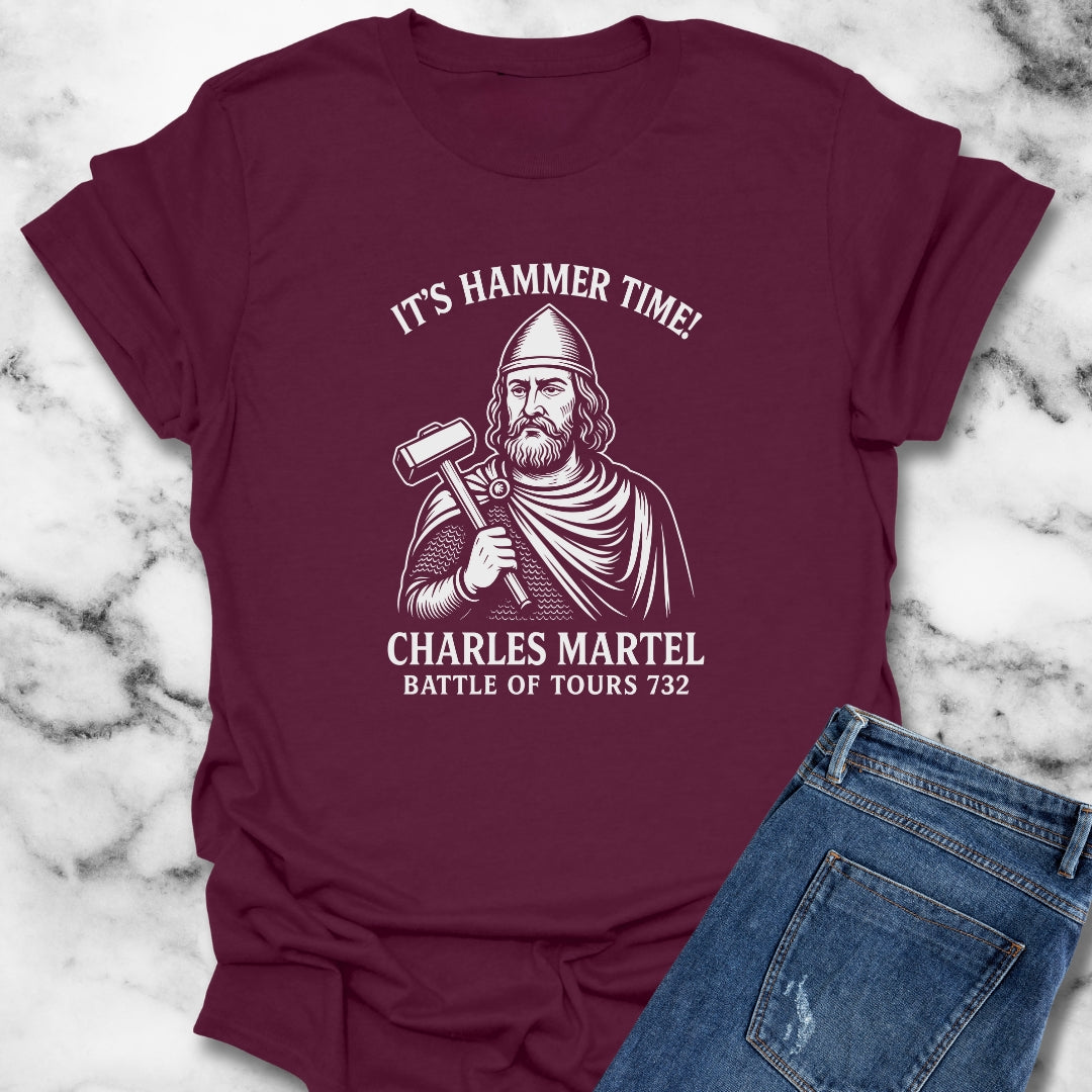 Hammer Time Charles Martel Battle of Tours Unisex Lightweight T-Shirt