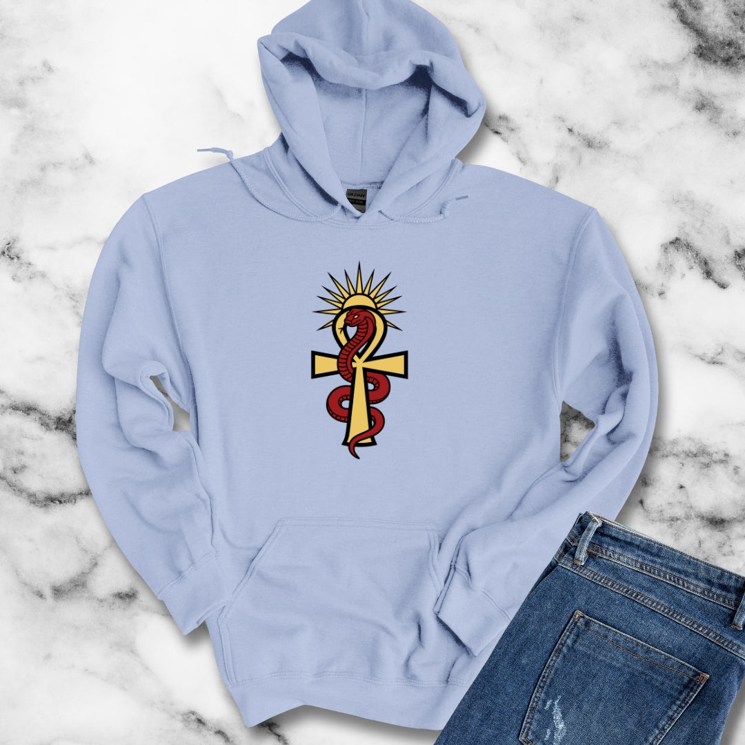 Egyptian Snake Ankh Unisex Heavy Blend™ Hooded Sweatshirt