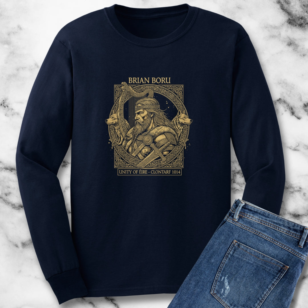Brian Boru High Irish King of Ireland Unisex Long Sleeve Tee