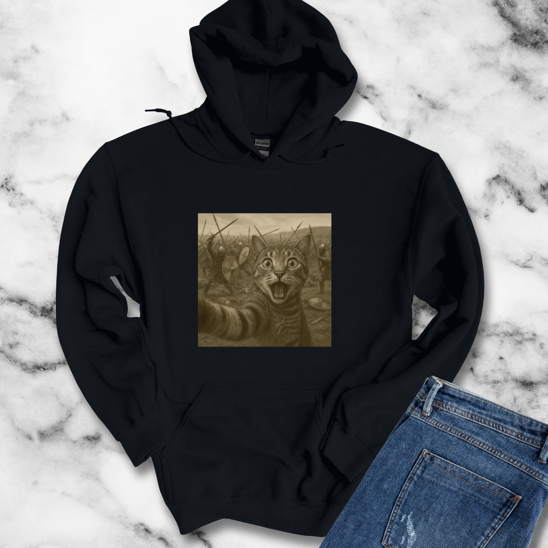 Cat Selfie at Battle of Hastings Unisex Heavy Blend™ Hooded Sweatshirt