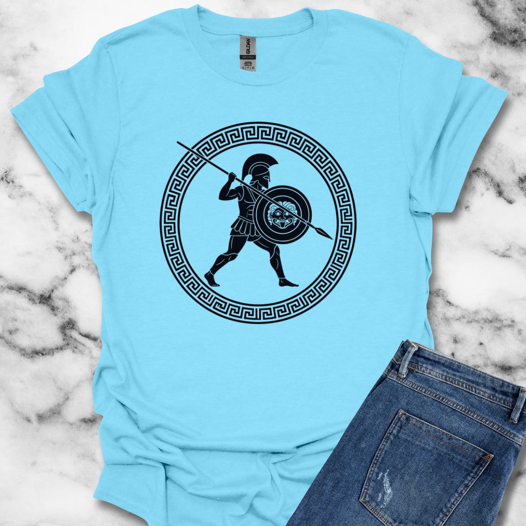 Hoplite Ancient Greek Warrior Unisex Lightweight T-Shirt
